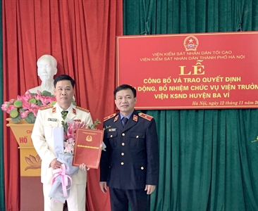 Lễ công bố và trao Quyết định điều động, bổ nhiệm chức vụ Viện trưởng Viện...